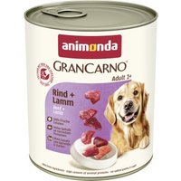 animonda GranCarno Original Nassfutter Hund Adult, Rind und Lamm 6x800 g