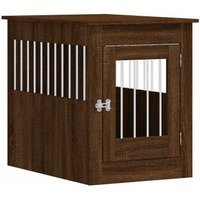 VidaXL Hundekäfig im Möbel-Stil braun 80 cm, 55 cm, 68 cm