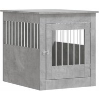 VidaXL Hundekäfig im Möbel-Stil grau 80 cm, 64,5 cm, 71 cm