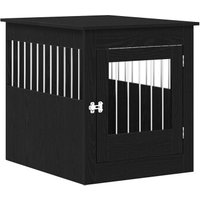 VidaXL Hundekäfig im Möbel-Stil graphit schwarz 80 cm, 64,5 cm, 71 cm