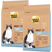 SELECT GOLD Trockenfutter Katze Light Adult Geflügel und Reis 2x7 kg
