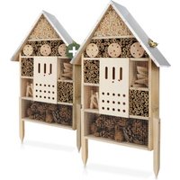 WILDLIFE HOME Insektenhotel XXL Stehend 2 Stück