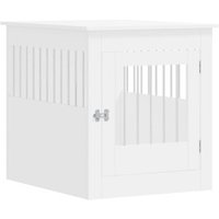 VidaXL Hundekäfig im Möbel-Stil weiß 80 cm, 64,5 cm, 71 cm