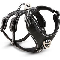 Wolters Active Pro Geschirr No Escape Geschirr Hundegeschirr schwarz/ silber XXL
