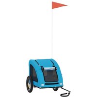 VidaXL Fahrradanhänger Hund 124x53x53cm (L x B x H) blau