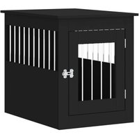 VidaXL Hundekäfig im Möbel-Stil schwarz 75 cm, 55 cm, 65 cm