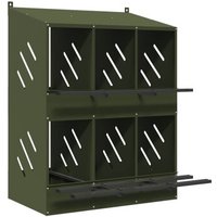 VidaXL Hühner-Nistkasten grün 79 cm, 80 cm, 1,095 m
