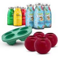 SmoothieDog Summer-Edition 3x 250 ml + Klassik-Paket 3x 250 ml + Schleckball 4 Stück