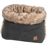 PET & Co. Pet & Co Hunde Kuschelkordel (Kunstfell) hellgrau/ dunkelgrau S