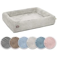 SABRO Hundebett KUDDE Cord grau 60 cm, 70 cm