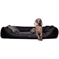 Tierlando NESTOR -Orthopädisches Hundebett | Starkes Oxford 2000D DUO | Extra Robust graphit schwarz 90 cm, 22 cm, 75 cm
