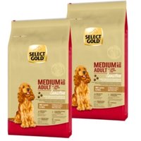 SELECT GOLD Sensitive Trockenfutter Hund Adult Medium Lamm und Reis 2x12 kg
