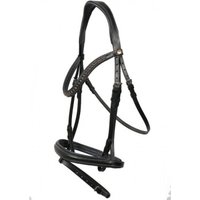 Hans Melzer Horse Equipment Hans Melzer Trense Badminton schwarz/silber WB (Warmblut)