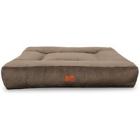 Petliving orthopädisches Hundebett Mara XXL aus Cord 120 x 100 cm braun