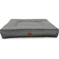 Petliving orthopädisches Hundebett Mara XXL aus Cord 120 x 100 cm anthrazit