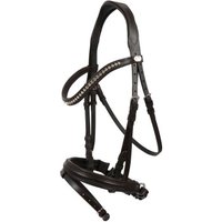 Hans Melzer Horse Equipment Hans Melzer Trense Calgary schwedisches Reithalfter braun/silber WB EXTRA (KB-Kaltblut)
