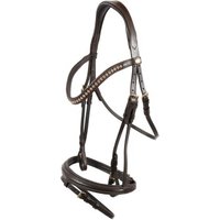 Hans Melzer Horse Equipment Hans Melzer Trense Mechtersen braun/messing WB EXTRA (KB-Kaltblut)
