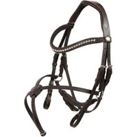 Hans Melzer Horse Equipment Hans Melzer Trense Calgary mexikanisches Reithalfter braun/silber VB/ COB (Vollblut)
