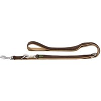 Hunter Verstellbare Führleine Neopren braun/ caramell 2,5 cm, 2 m