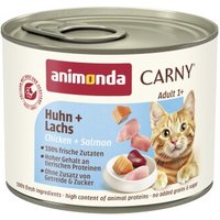 animonda Carny Nassfutter Katze Adult Huhn und Lachs 6x200 g