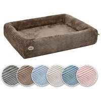 SABRO Hundebett KUDDE Cord braun 70 cm, 85 cm
