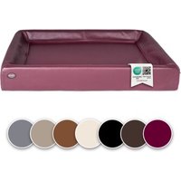 SABRO Hundebett KUDDE Kunstleder pink 70 cm, 85 cm