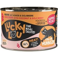 Lucky Lou Nassfutter Katze, Adult. SuperMono, Huhn 24x200 g