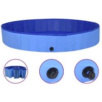 VidaXL Hunde-Pool blau 2 m, 30 cm