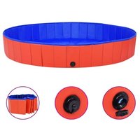 VidaXL Hunde-Pool rot 2 m, 30 cm