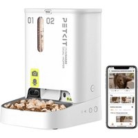 PetKit Automatischer Katzenfutterspender mit 2 Näpfen und Kamera, Automatischer Katzenfutterspender, 5 l Katzenfutterspender, Automatischer Futterspender für Katzen und Hunde, KI-Funktion, 1–10 Mahlzeiten pro Tag, 1–30 Portionen