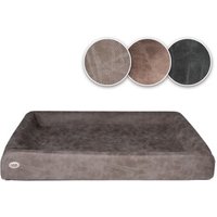 SABRO KUDDE Hundebett Wildleder taupe 80 cm, 1 m