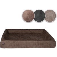 SABRO KUDDE Hundebett Wildleder braun 80 cm, 1 m