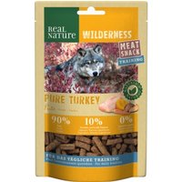 REAL NATURE WILDERNESS Meat Snack Training 150g Pure Turkey, Pute mit Kürbis, Süßkartoffeln und Karotten