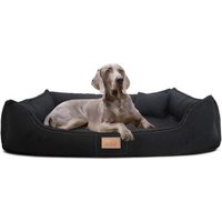 Tierlando MADDOX SOFT - Orthopädisches Hundebett schwarz 1,2 m, 25 cm, 85 cm