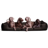 Tierlando GOOFY - Orthopädisches Hundebett aus Polyester inkl. Matratzenschoner braun 1,6 m, 25 cm, 1,1 m