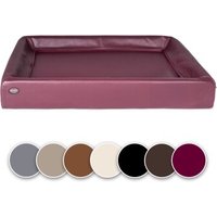 SABRO Hundebett KUDDE Kunstleder pink 80 cm, 1 m
