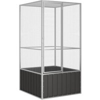 VidaXL Vogelkäfig Verzinkter Stahl Vogelvoliere Vogelhaus mehrere Auswahl 1,11 m, 1,07 m, 2,115 m