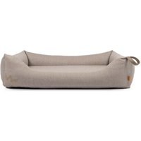 Rudelkönig Hundebett Koye orthopädisch - mit Memory Foam, robust & waschbar beige/ grau L