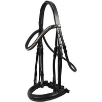 Hans Melzer Horse Equipment Hans Melzer Kandare Wiesbaden schwarz/silber WB (Warmblut)