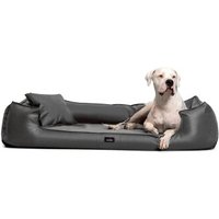 Tierlando GOOFY Kunstleder - Orthopädisches Hundebett >>inkl. Matratzenschoner