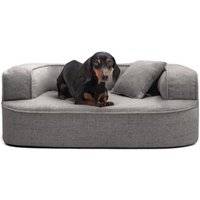 Tierlando LOTTE VISCO PLUS - Orthopädisches Hundesofa schwarz/ graphit 80 cm, 30 cm, 60 cm
