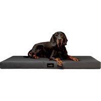 Tierlando ALICE EASY CLEAN Orthopädische Hundematratze aus Kunstleder schwarz/ graphit 1,5 m, 9 cm, 1 m