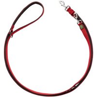 Hunter Verstellbare Führleine Neopren rot/ schwarz 2,5 cm, 2 m
