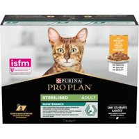 PRO PLAN Nutri Savour Adult Sterilised mit Huhn 10x85 g