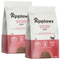 Applaws Trockenfutter Katze Adult Huhn mit Ente 2x7,5 kg