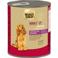 SELECT GOLD Sensitive Nassfutter Adult Lamm mit Lachs und Kartoffel 12x800 g