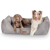 Knuffelwuff Hundebett Dreamline aus Velours grau XL