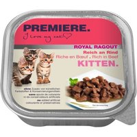 PREMIERE Royal Ragout Nassfutter Kitten Reich an Rind 32x100 g