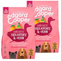 Edgard & Cooper Hundefutter, Junior, Ente und frisches Freilandhuhn 2x12 kg