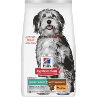 Hill's Science Plan Trockenfutter Hund, Perfect Weight & Active Mobility, Medium Adult, mit Huhn 12 kg